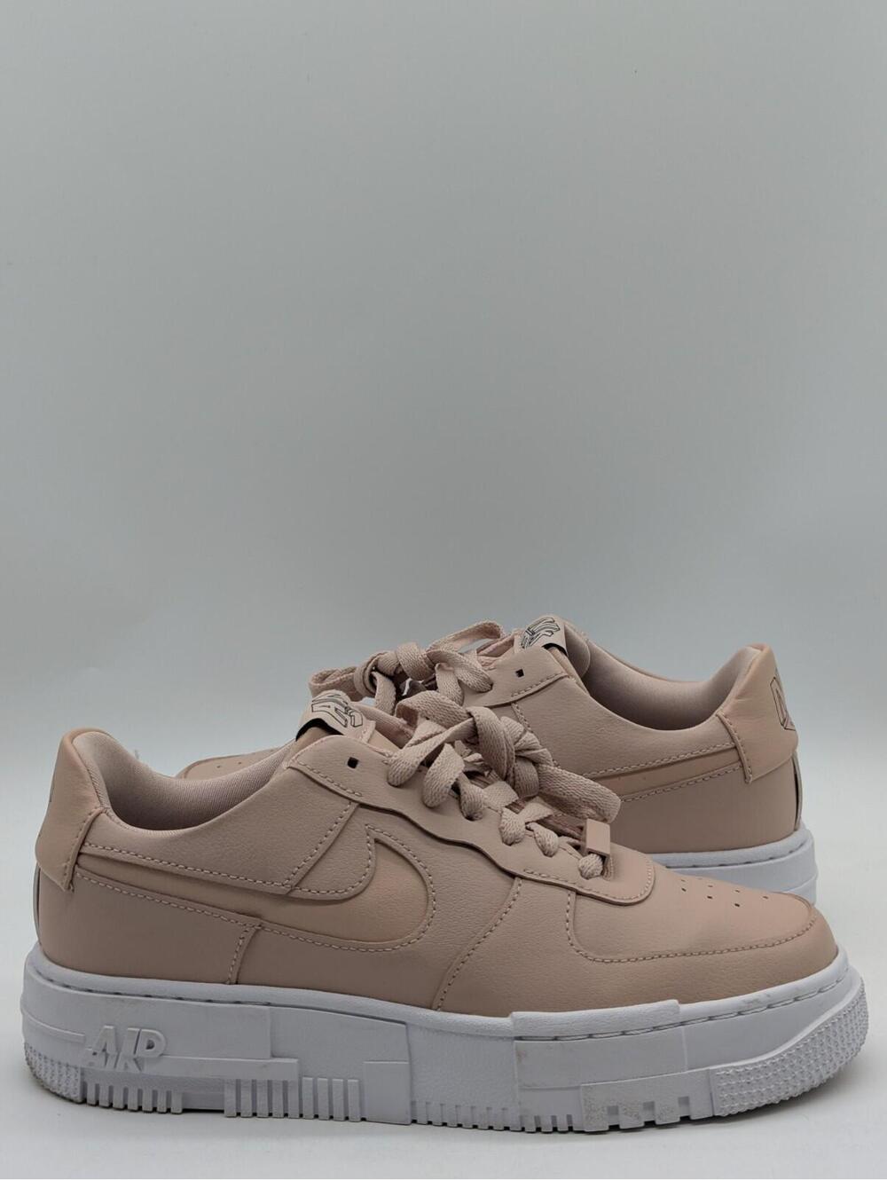 Nike Air Force 1 Pixel Pink Womens Size 7 / Girls 5.5Y Leather Shoes CK6649-200